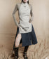Double Zipper Plaid Pleated Skirt